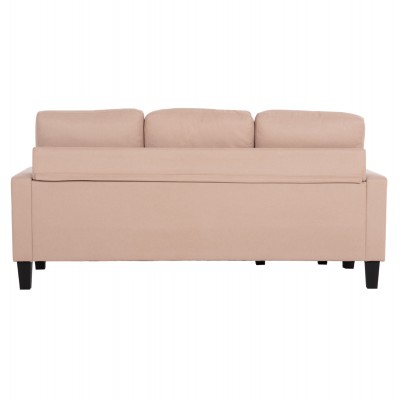 ΚΑΝΑΠΕΣ ΓΩΝΙΑ ΑΝΑΣΤΡΕΨΙΜΗ MEGGY HM3297.13 ΜΠΕΖ ΥΦΑΣΜΑ 184.5x75-129x86Yεκ. Σαλόνι