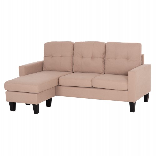 ΚΑΝΑΠΕΣ ΓΩΝΙΑ ΑΝΑΣΤΡΕΨΙΜΗ MEGGY HM3297.13 ΜΠΕΖ ΥΦΑΣΜΑ 184.5x75-129x86Yεκ. Σαλόνι