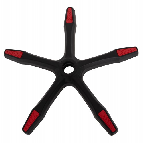 ΠΟΛΥΘΡΟΝΑ GAMING DARREN HM1203.01 ΜΑΥΡΟ-ΚΟΚΚΙΝΟ PVC & NYLON 51x49x125Υεκ. Έπιπλα Γραφείου