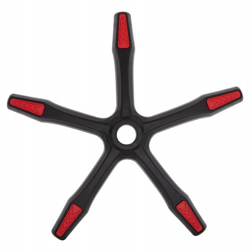 ΠΟΛΥΘΡΟΝΑ GAMING DARREN HM1203.01 ΜΑΥΡΟ-ΚΟΚΚΙΝΟ PVC & NYLON 51x49x125Υεκ. Έπιπλα Γραφείου
