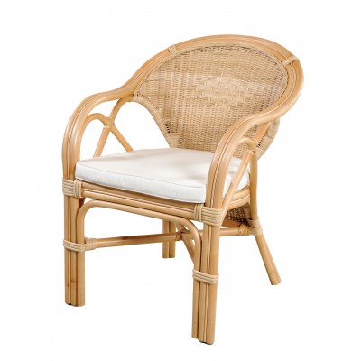 Bamboo πολυθρόνα ΛΙΝΑ με μαξιλάρι JK17 59X63X79Υ εκ. Bamboo πολυθρόνα ΛΙΝΑ με μαξιλάρι JK17 59X63X79Υ εκ.