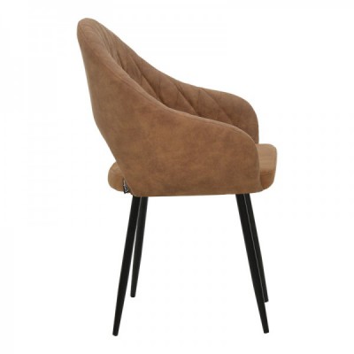 Πολυθρόνα Macie pakoworld ύφασμα καφέ antique-μαύρο 58x50x85εκ Σαλόνι Πολυθρόνα Macie pakoworld ύφασμα καφέ antique-μαύρο 58x50x85εκ Σαλόνι