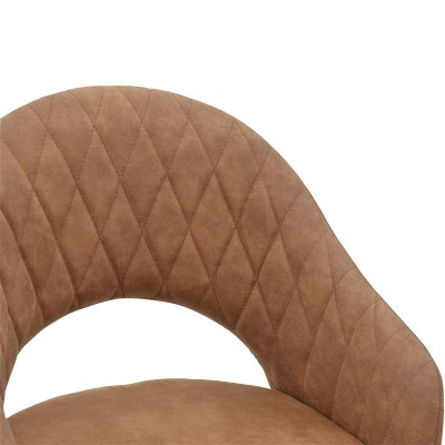 Πολυθρόνα Macie pakoworld ύφασμα καφέ antique-μαύρο 58x50x85εκ Σαλόνι Πολυθρόνα Macie pakoworld ύφασμα καφέ antique-μαύρο 58x50x85εκ Σαλόνι