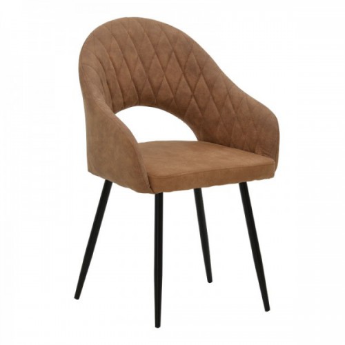 Πολυθρόνα Macie pakoworld ύφασμα καφέ antique-μαύρο 58x50x85εκ Σαλόνι Πολυθρόνα Macie pakoworld ύφασμα καφέ antique-μαύρο 58x50x85εκ Σαλόνι