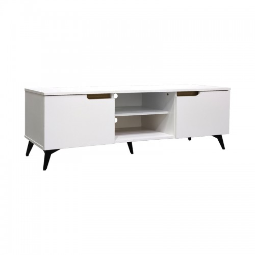 Έπιπλο τηλεόρασης Kemvio pakoworld sonoma-λευκό 120x38x44εκ Σαλόνι Έπιπλο τηλεόρασης Kemvio pakoworld sonoma-λευκό 120x38x44εκ Σαλόνι