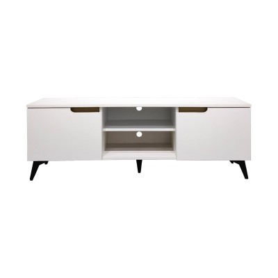 Έπιπλο τηλεόρασης Kemvio pakoworld sonoma-λευκό 120x38x44εκ Σαλόνι Έπιπλο τηλεόρασης Kemvio pakoworld sonoma-λευκό 120x38x44εκ Σαλόνι
