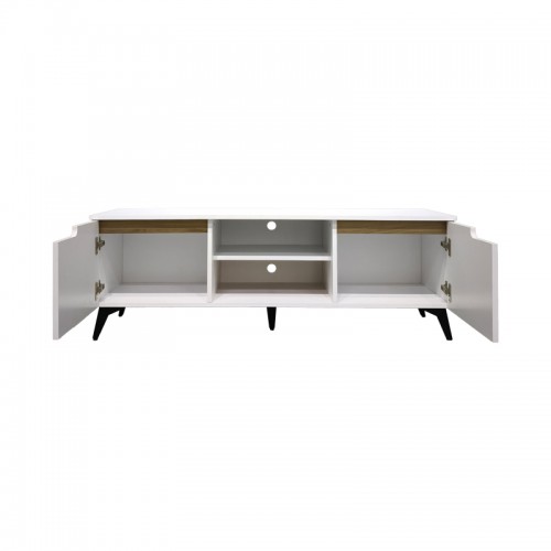 Έπιπλο τηλεόρασης Kemvio pakoworld sonoma-λευκό 120x38x44εκ Σαλόνι Έπιπλο τηλεόρασης Kemvio pakoworld sonoma-λευκό 120x38x44εκ Σαλόνι