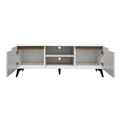Έπιπλο τηλεόρασης Kemvio pakoworld sonoma-λευκό 150x38x44εκ Σαλόνι Έπιπλο τηλεόρασης Kemvio pakoworld sonoma-λευκό 150x38x44εκ Σαλόνι