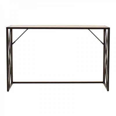 Κονσόλα Ivy pakoworld χρώμα καρυδί-μαύρο 120x35x75εκ Κονσόλα Ivy pakoworld χρώμα καρυδί-μαύρο 120x35x75εκ
