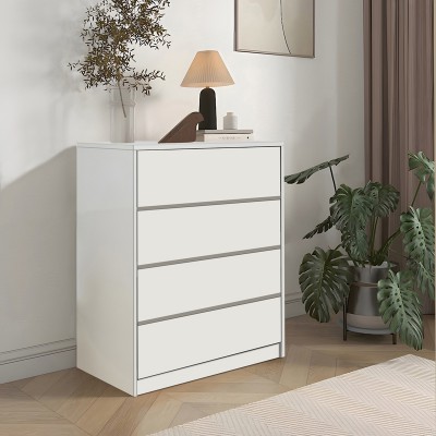 Συρταριέρα Kuanger pakoworld mdf σε λευκή απόχρωση 80x40x89εκ Συρταριέρα Kuanger pakoworld mdf σε λευκή απόχρωση 80x40x89εκ