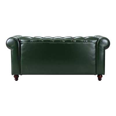 Kαναπές διθέσιος τ. Chesterfield pakoworld pu κυπαρισσί 160x84x67εκ Σαλόνι