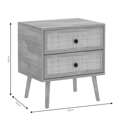 Κομοδίνο Oslo pakoworld sonoma 50x39x55εκ Υπνοδωμάτιο Κομοδίνο Oslo pakoworld sonoma 50x39x55εκ Υπνοδωμάτιο
