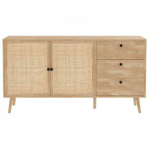 Μπουφές Oslo pakoworld sonoma 150x39x79εκ Μπουφές Oslo pakoworld sonoma 150x39x79εκ