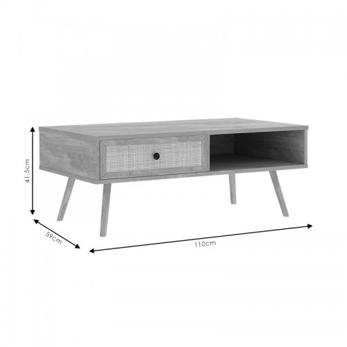 Τραπέζι σαλονιού Oslo pakoworld sonoma 110x59x41,5εκ Σαλόνι