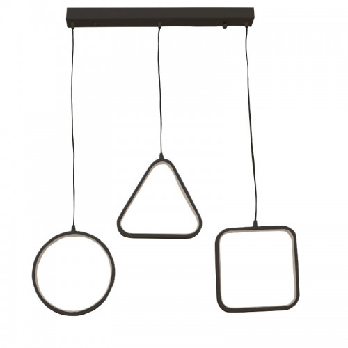 Φωτιστικό οροφής τρίφωτο PWL-0990 pakoworld LED 60W μαύρο 70x10x100εκ Φωτιστικό οροφής τρίφωτο PWL-0990 pakoworld LED 60W μαύρο 70x10x100εκ