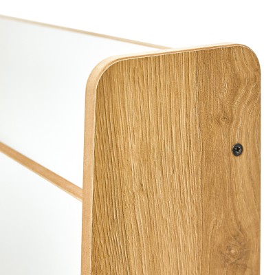 Ραφιέρα Crane pakoworld φυσικό-λευκό mdf 57x34x55εκ Σαλόνι Ραφιέρα Crane pakoworld φυσικό-λευκό mdf 57x34x55εκ Σαλόνι