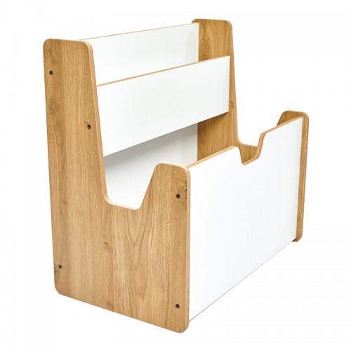 Ραφιέρα Crane pakoworld φυσικό-λευκό mdf 57x34x55εκ Σαλόνι Ραφιέρα Crane pakoworld φυσικό-λευκό mdf 57x34x55εκ Σαλόνι