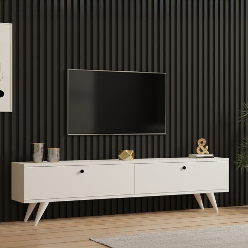 Έπιπλο τηλεόρασης Jate pakoworld σε λευκή απόχρωση 160x25x40εκ Σαλόνι Έπιπλο τηλεόρασης Jate pakoworld σε λευκή απόχρωση 160x25x40εκ Σαλόνι