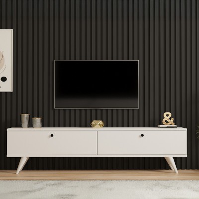 Έπιπλο τηλεόρασης Jate pakoworld σε λευκή απόχρωση 160x25x40εκ Σαλόνι Έπιπλο τηλεόρασης Jate pakoworld σε λευκή απόχρωση 160x25x40εκ Σαλόνι