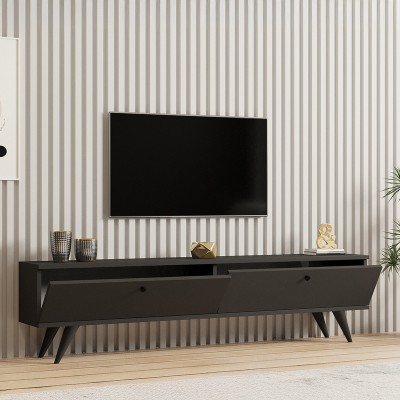 Έπιπλο τηλεόρασης Jate pakoworld σε ανθρακί απόχρωση 160x25x40εκ Σαλόνι Έπιπλο τηλεόρασης Jate pakoworld σε ανθρακί απόχρωση 160x25x40εκ Σαλόνι