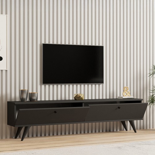 Έπιπλο τηλεόρασης Jate pakoworld σε ανθρακί απόχρωση 160x25x40εκ Σαλόνι Έπιπλο τηλεόρασης Jate pakoworld σε ανθρακί απόχρωση 160x25x40εκ Σαλόνι