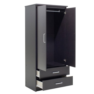 Ντουλάπα ρούχων δίφυλλη OLYMPUS pakoworld χρώμα wenge 81x57x183εκ Ντουλάπα ρούχων δίφυλλη OLYMPUS pakoworld χρώμα wenge 81x57x183εκ