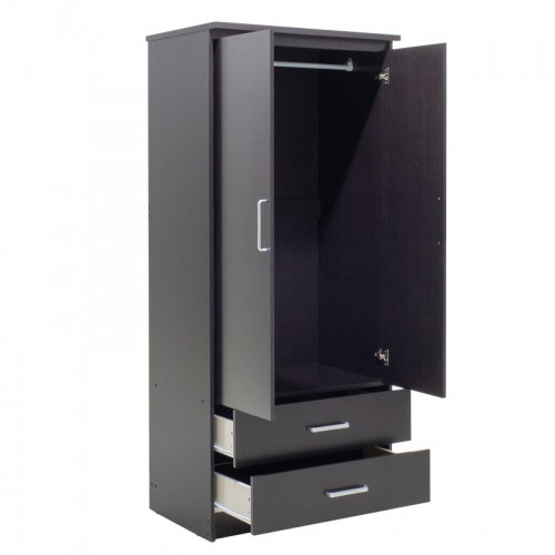 Ντουλάπα ρούχων δίφυλλη OLYMPUS pakoworld χρώμα wenge 81x57x183εκ Ντουλάπα ρούχων δίφυλλη OLYMPUS pakoworld χρώμα wenge 81x57x183εκ