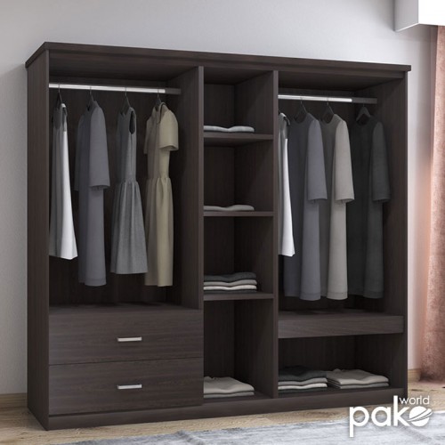 Ντουλάπα ρούχων πεντάφυλλη OLYMPUS pakoworld χρώμα wenge 198x57x183εκ Υπνοδωμάτιο Ντουλάπα ρούχων πεντάφυλλη OLYMPUS pakoworld χρώμα wenge 198x57x183εκ Υπνοδωμάτιο