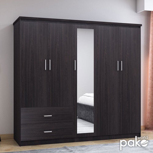 Ντουλάπα ρούχων πεντάφυλλη OLYMPUS pakoworld χρώμα wenge 198x57x183εκ Υπνοδωμάτιο Ντουλάπα ρούχων πεντάφυλλη OLYMPUS pakoworld χρώμα wenge 198x57x183εκ Υπνοδωμάτιο
