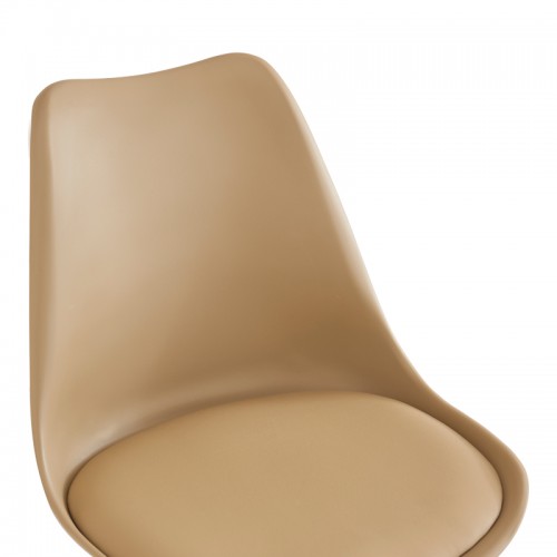 Καρέκλα γραφείου εργασίας Gaston II pakoworld pp-pu cappuccino 48x57x77-90εκ Έπιπλα Γραφείου
