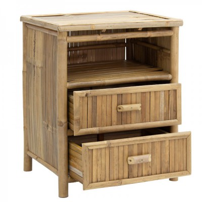 Κομοδίνο Ofra pakoworld bamboo φυσικό 56x46x69εκ Κομοδίνο Ofra pakoworld bamboo φυσικό 56x46x69εκ