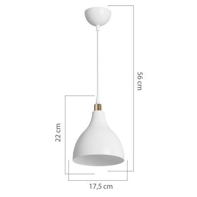 Φωτιστικό οροφής μονόφωτο Lofty pakoworld Ε27 λευκό Φ18x56εκ Διακόσμηση - Φωτισμός - Χαλιά Φωτιστικό οροφής μονόφωτο Lofty pakoworld Ε27 λευκό Φ18x56εκ Διακόσμηση - Φωτισμός - Χαλιά
