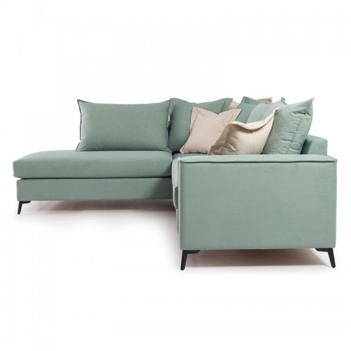 Γωνιακός καναπές δεξιά γωνία Romantic pakoworld ύφασμα Ciel-Cream 290x235x95εκ Γωνιακός καναπές δεξιά γωνία Romantic pakoworld ύφασμα Ciel-Cream 290x235x95εκ