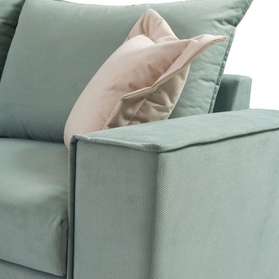 Γωνιακός καναπές δεξιά γωνία Romantic pakoworld ύφασμα Ciel-Cream 290x235x95εκ Γωνιακός καναπές δεξιά γωνία Romantic pakoworld ύφασμα Ciel-Cream 290x235x95εκ