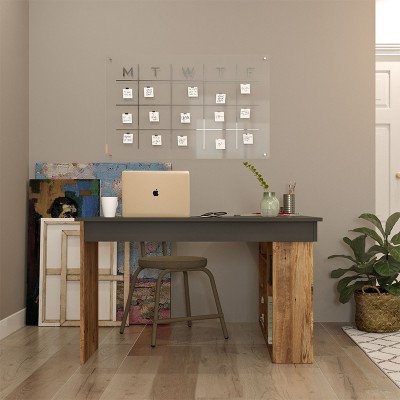 Γραφείο γωνιακό Rosaline pakoworld ανθρακί-oak 120x129x72εκ Έπιπλα Γραφείου Γραφείο γωνιακό Rosaline pakoworld ανθρακί-oak 120x129x72εκ Έπιπλα Γραφείου