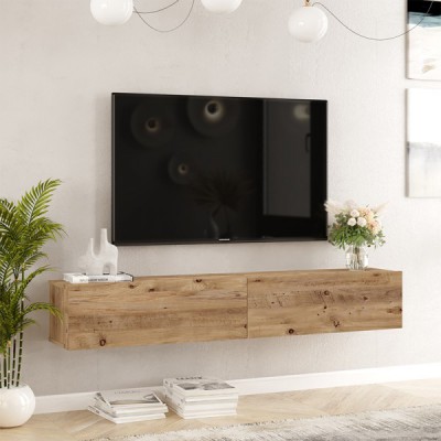 Έπιπλο τηλεόρασης επιτοίχιο Dello pakoworld sonoma 180x31.6x29.6εκ Σαλόνι Έπιπλο τηλεόρασης επιτοίχιο Dello pakoworld sonoma 180x31.6x29.6εκ Σαλόνι