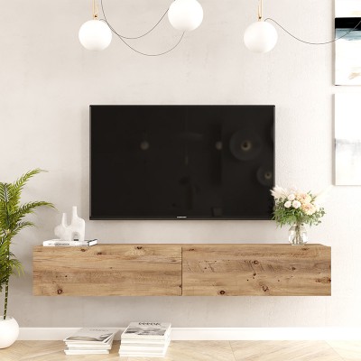 Έπιπλο τηλεόρασης επιτοίχιο Dello pakoworld sonoma 180x31.6x29.6εκ Σαλόνι Έπιπλο τηλεόρασης επιτοίχιο Dello pakoworld sonoma 180x31.6x29.6εκ Σαλόνι