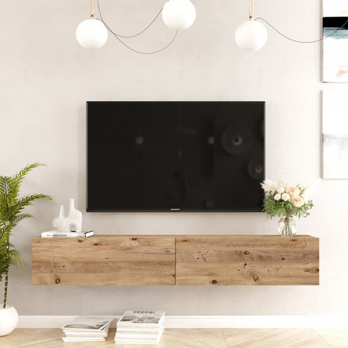 Έπιπλο τηλεόρασης επιτοίχιο Dello pakoworld sonoma 180x31.6x29.6εκ Σαλόνι Έπιπλο τηλεόρασης επιτοίχιο Dello pakoworld sonoma 180x31.6x29.6εκ Σαλόνι