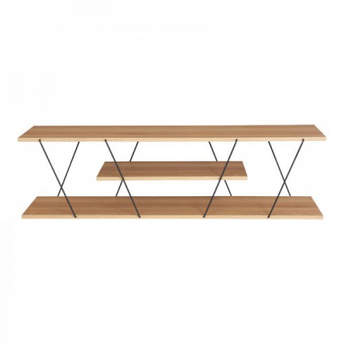 Έπιπλο τηλεόρασης Tars pakoworld sonoma-μαύρο 120x30x33εκ Σαλόνι Έπιπλο τηλεόρασης Tars pakoworld sonoma-μαύρο 120x30x33εκ Σαλόνι
