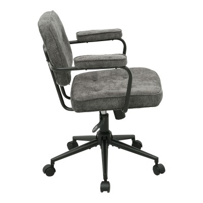 Καρέκλα γραφείου Leberta pakoworld ανθρακί ύφασμα 64x63,5x86-96εκ Έπιπλα Γραφείου