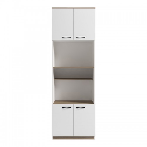 Ντουλάπα κουζίνας Rowan pakoworld σε λευκή-sonoma απόχρωση 60x42x182εκ Σαλόνι