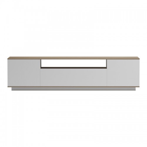 Έπιπλο τηλεόρασης Winey pakoworld σε sonoma-λευκή απόχρωση 180x44.5x44.5εκ Σαλόνι