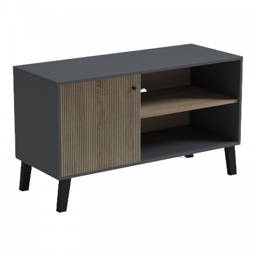 Έπιπλο τηλεόρασης Tuscany pakoworld sonoma-ανθρακί 100x40x51εκ Σαλόνι Έπιπλο τηλεόρασης Tuscany pakoworld sonoma-ανθρακί 100x40x51εκ Σαλόνι