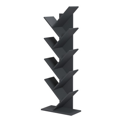 Βιβλιοθήκη Fyllo pakoworld ανθρακί 50x25x141.5εκ Έπιπλα Γραφείου Βιβλιοθήκη Fyllo pakoworld ανθρακί 50x25x141.5εκ Έπιπλα Γραφείου