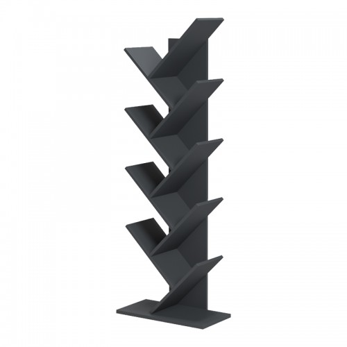 Βιβλιοθήκη Fyllo pakoworld ανθρακί 50x25x141.5εκ Έπιπλα Γραφείου Βιβλιοθήκη Fyllo pakoworld ανθρακί 50x25x141.5εκ Έπιπλα Γραφείου