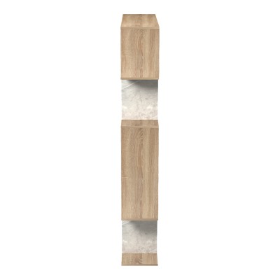 Βιβλιοθήκη Mito pakoworld sonoma - μπεζ μαρμάρου 108.5x25x161εκ Έπιπλα Γραφείου