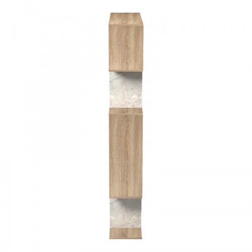 Βιβλιοθήκη Mito pakoworld sonoma - μπεζ μαρμάρου 108.5x25x161εκ Έπιπλα Γραφείου