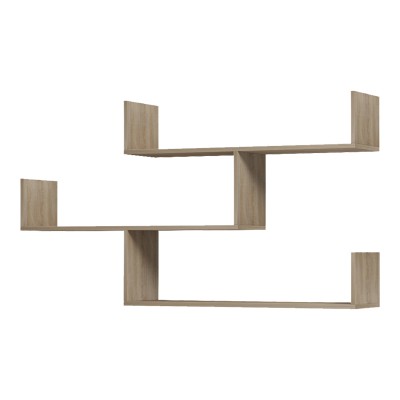 Ραφιέρα τοίχου Tiber pakoworld sonoma 120x22x67εκ Σαλόνι