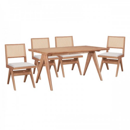Τραπεζαρία Winslow pakoworld σετ 5τεμ ξύλο rubberwood ανοιχτό καρυδί 160x85x75εκ Τραπεζαρία Τραπεζαρία Winslow pakoworld σετ 5τεμ ξύλο rubberwood ανοιχτό καρυδί 160x85x75εκ Τραπεζαρία