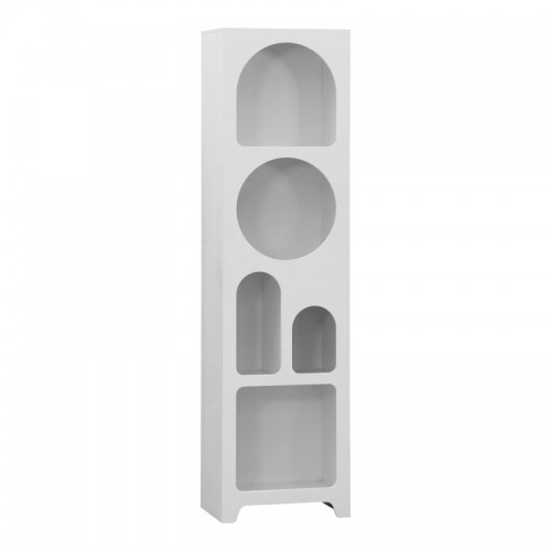 Βιβλιοθήκη Emersi pakoworld mdf σε λευκή απόχρωση 48x35x180εκ Έπιπλα Γραφείου